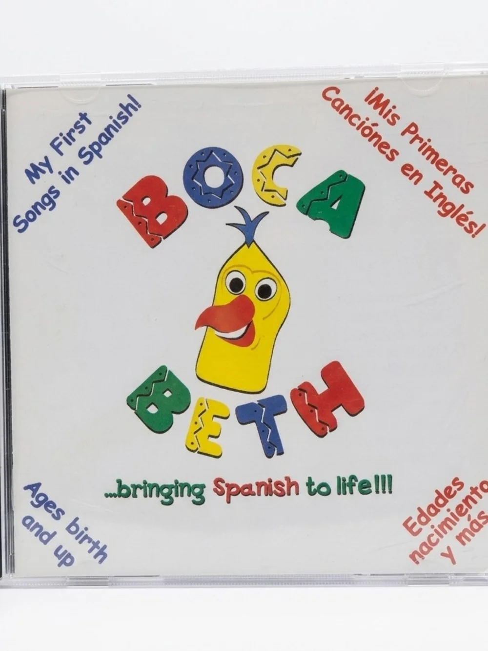 Vintage Boca Beth Spanish Learning Set Puppet CD VHS